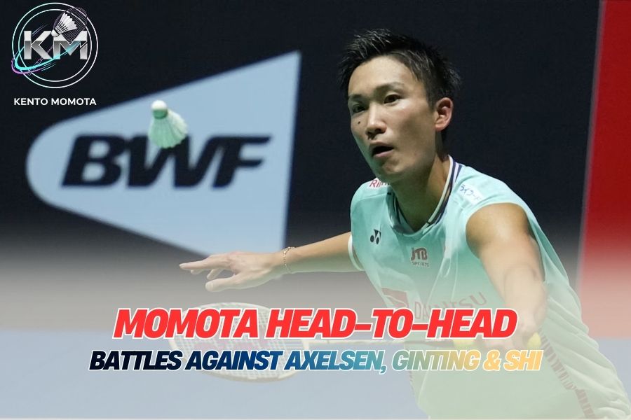 Momota Head-To-Head: Battles Against Axelsen, Ginting & Shi